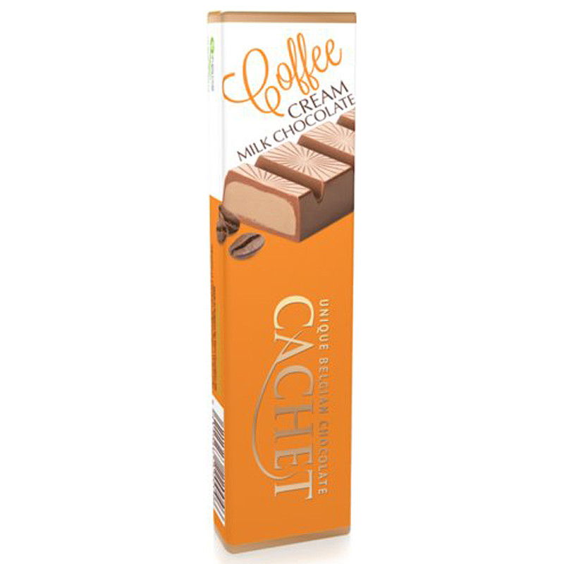 Шоколад молочний з кавовим кремом Cachet Coffee 70 г Бельгія