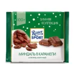 Шоколад Ritter Sport Gebrantte Mandel (з мигдалем у карамелі) Німеччина 100 г