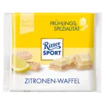 Шоколад Ritter Sport Zitroen-Waffel (білий вафля +лимон) 100г Німеччина