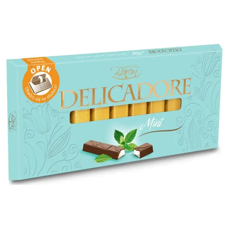 Шоколад DELIKADOR Mint (з м’ятою) Baron Польща 200г