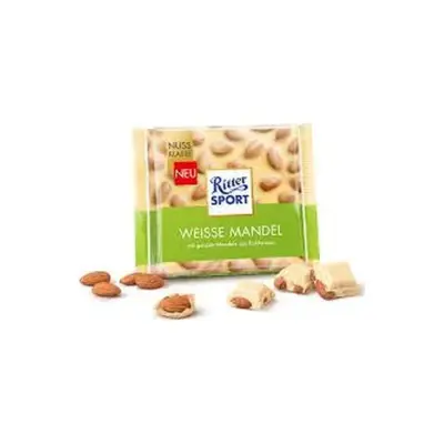 Шоколад Ritter Sport Weisse Mandel (цілісний мигдаль) Німеччина 100г