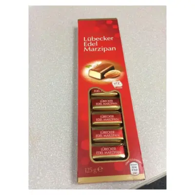 Марципан у шоколаді ( цукерки) Lubecker Edel Marzipan Happen 125г