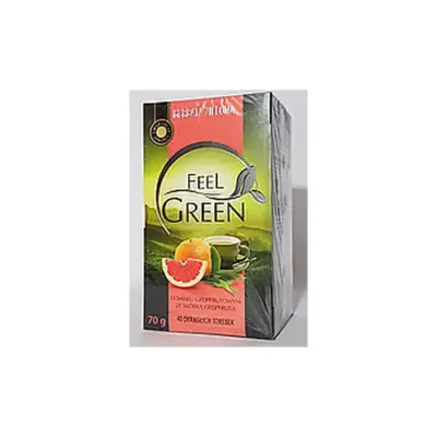 Чай зелений Feel Green з грейпфрутом Польща (40 пакет) 70г