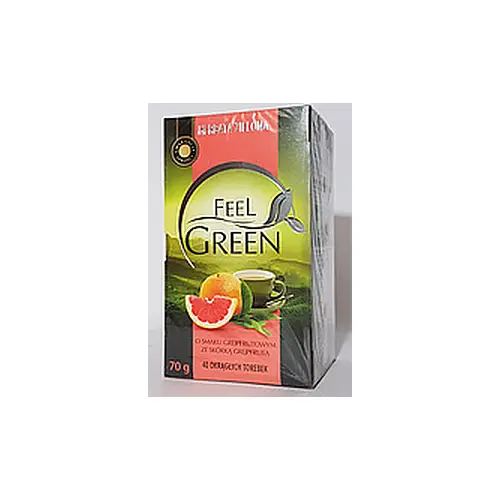 Чай зелений Feel Green з грейпфрутом Польща (40 пакет) 70г