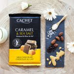 Шоколад CACHET (КАШЕТ) молочний 32% какао з карамеллю і морською сіллю Бельгія 300г