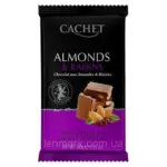 Шоколад CACHET (КАШЕТ) молочний 32% какао з мигдалем і Бельгія 300г
