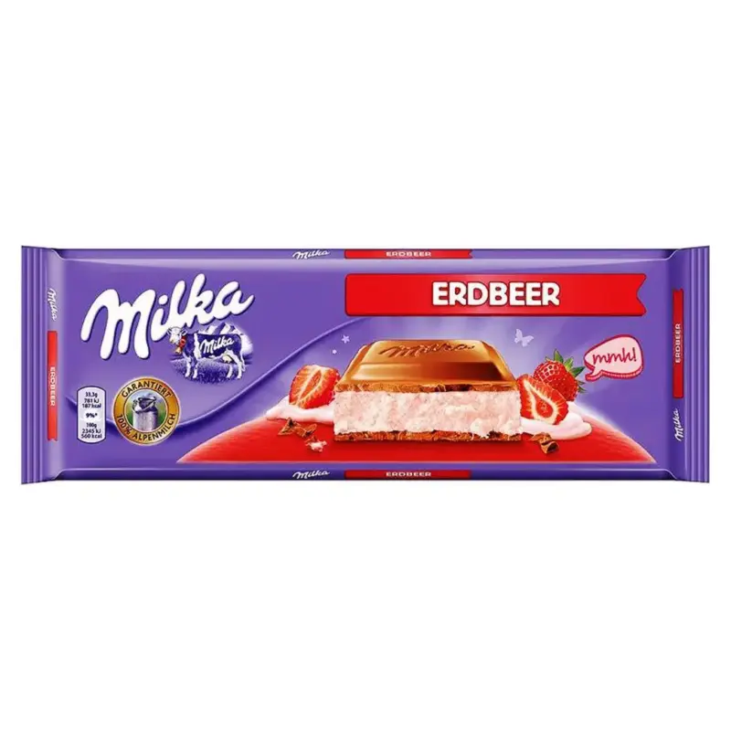 Шоколад Milka Strawberry (з полуничним йогуртом) Швейцарія 300г