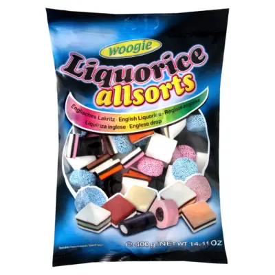 Желейні цукерки з лакрицею Liquorice allsorts Woogie 400г Австрія