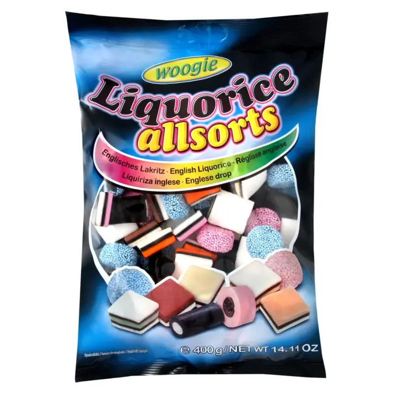 Желейні цукерки з лакрицею Liquorice allsorts Woogie 400г Австрія