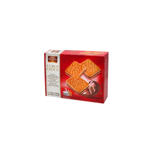Печиво бісквітне Cubus choco із шоколадним кремом Австрія 180 г