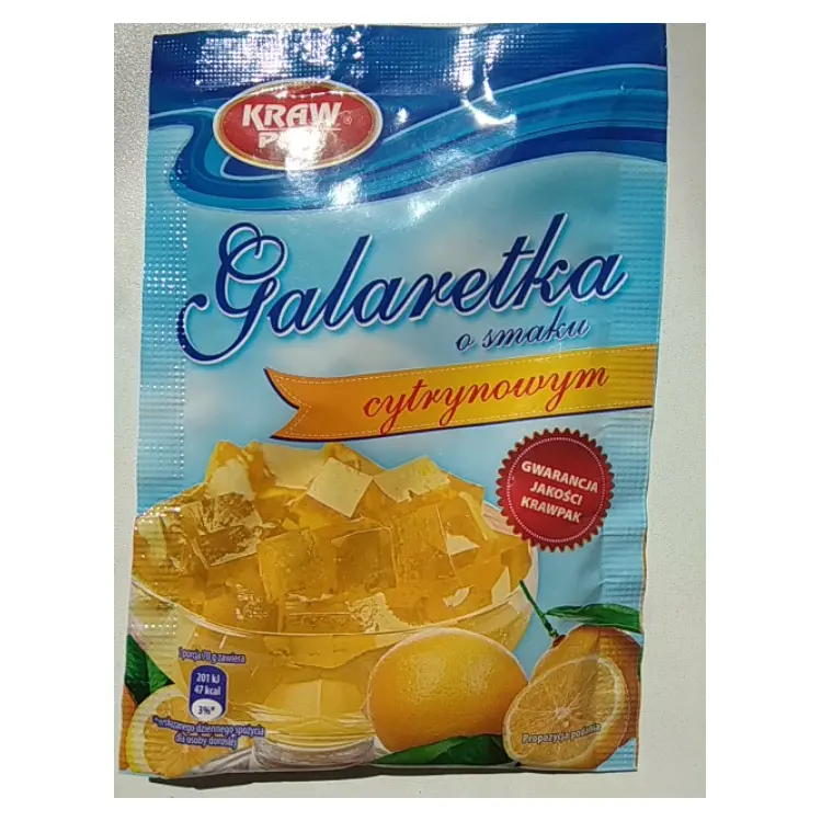 Желе (Galaretka) зі смаком лимона Kraw Pak Польща 70г