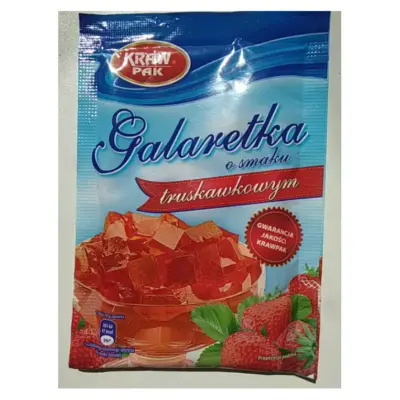 Желе (Galaretka) зі смаком полуниці Kraw Pak Польща 70г
