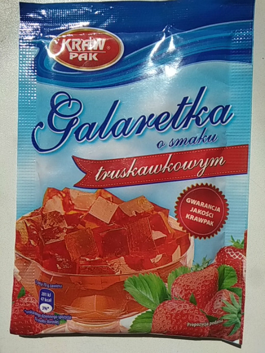 Желе (Galaretka) зі смаком полуниці Kraw Pak Польща 70г