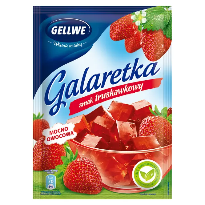 Желе (Galaretka) зі смаком полуниці Gellwe Польща 72г