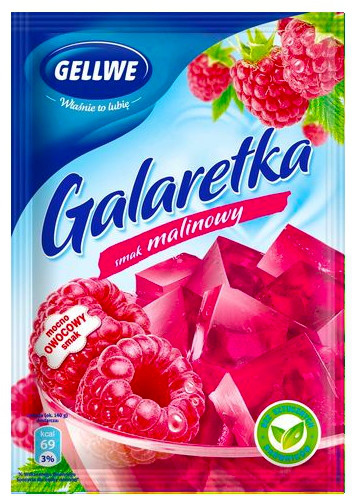 Желе (Galaretka) зі смаком малини Gellwe Польща 72г