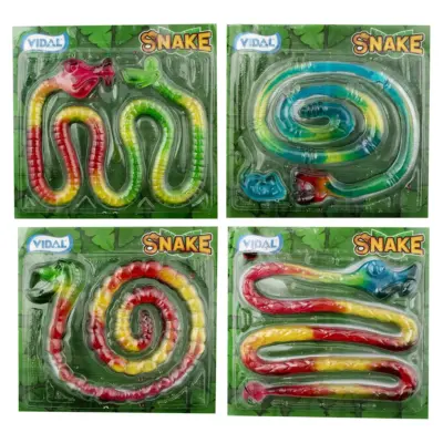Желейні цукерки без глютену Snake Jelly (Змія 1м) Vidal Іспанія 66 г