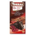 Шоколад без цукру та глютену Torras з рожевим перцем, корицею та перцем Чилі Іспанія 75 г