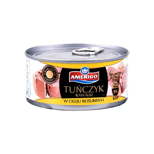 Тунець шматочками в олії Tunczyk kawalki Amerigo 170 г Польща