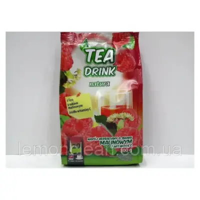 Чай розчинний Tea Drink Natura зі смаком малини і вітаміном С 300г
