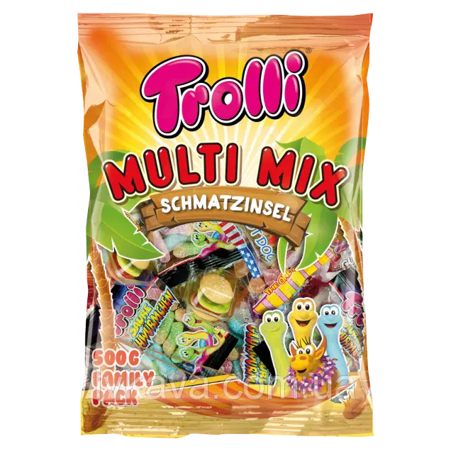 Желейні цукерки Trolli Multi Mix , 500 гр (27 пачок) Німеччина