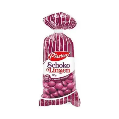Драже шоколадне Choco Linsen вишня — м'ята,225 г