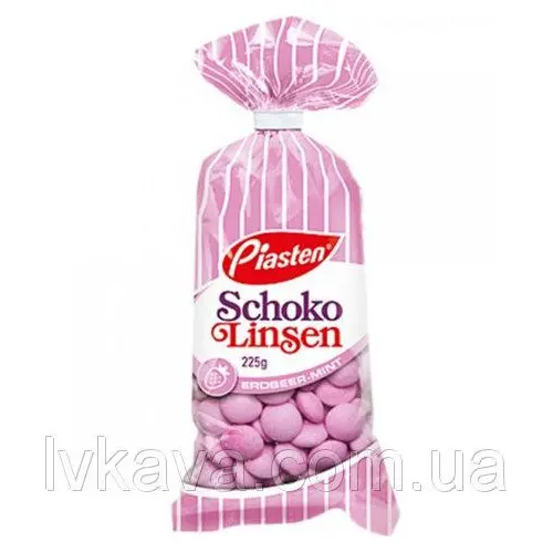 Драже шоколадне Choco Linsen полуниця — м’ята,225 г