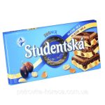 Шоколад біло-молочний Studentska з арахісом і родзинками Чехія 170г