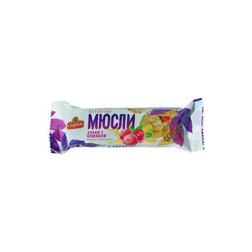 Батончик-мюслі “Злаки з журавлиною” Спартак 35г