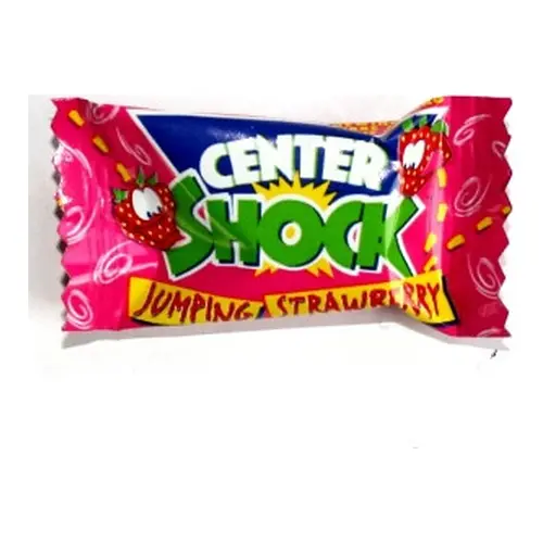 Жувальна гумка Chupa Chups Center Shock strawberry (кисла полуниця) 4 г