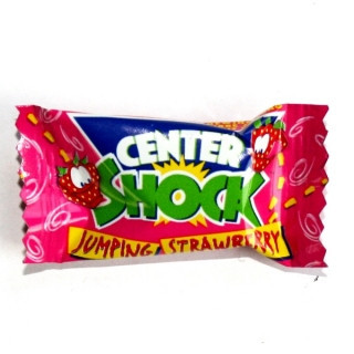 Жувальна гумка Chupa Chups Center Shock strawberry (кисла полуниця) 4 г