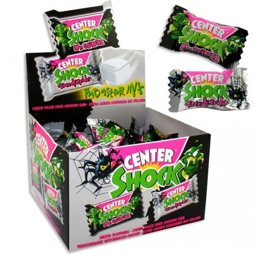 Жувальна гумка Chupa Chups Center Shock monster mix (монстр кола, монстр апельсин) 4 г