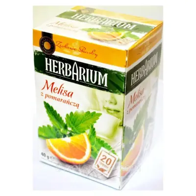 Чай трав'яний Herbarium меліса, апельсин 20пакет. Польща