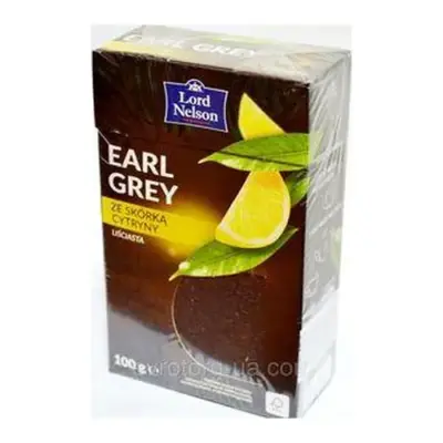 Чай чорний з бергамотом і лимоном EARL GREY Lord Nelson Польща 100 г
