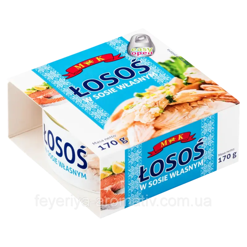 Лосось у власному соку M&K Losos w sosie wlasnym,170г