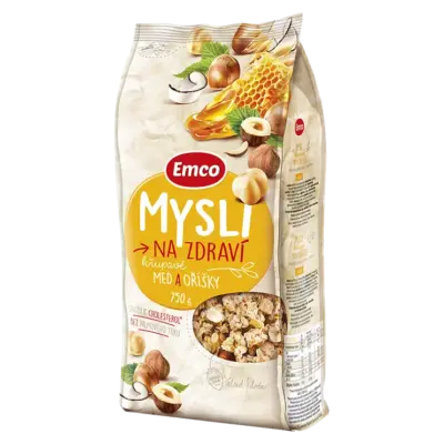 Мюслі з фундуком і медом Emco Чехія 750г