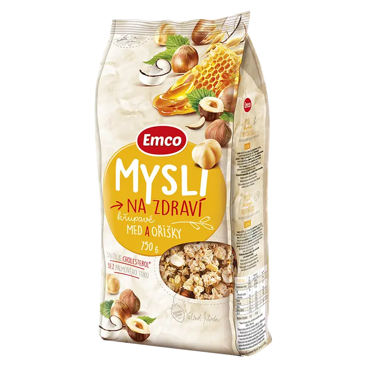 Мюслі з фундуком і медом Emco Чехія 750г