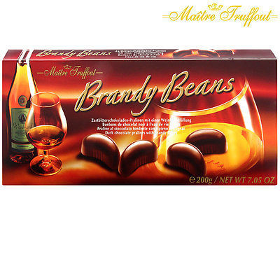 Шоколадні цукерки праліне з бренді Brandy Beans Maitre Truffout Австрія 190г