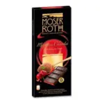 Шоколад чорний Moser Roth Sauerkirisch-Chili 85% какао вишня+перець чилі 150г