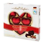 Марципанові цукерки в темному шоколаді Сердечка Marzipan Herzen Maitre Truffout Австрія 110г
