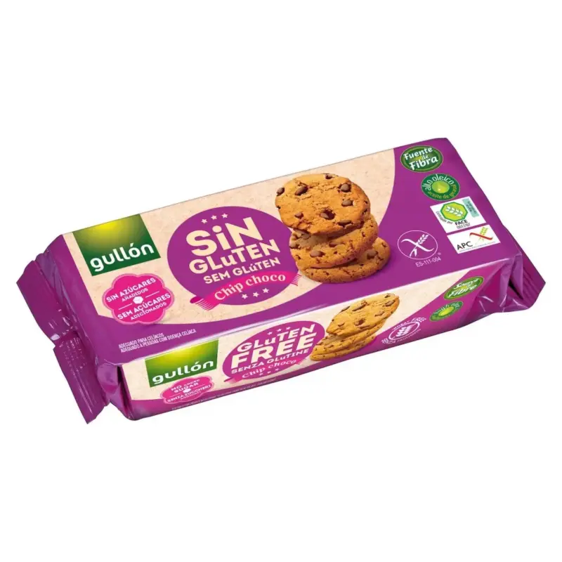 Печиво без цукру, глютену й алергенів Gullon “Chip Choco” Іспанія 125г