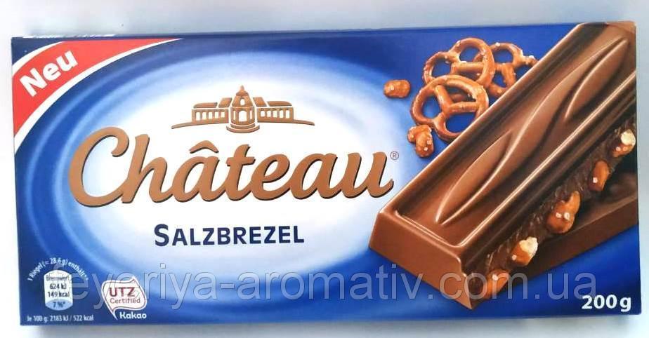 Шоколад молочний із солоними крендлями Chateau Німеччина 200 г
