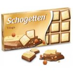 Шоколад "Schogetten Trilogia" (з грильяжем і лісовими горіхами, три шари), Німеччина, 100 г