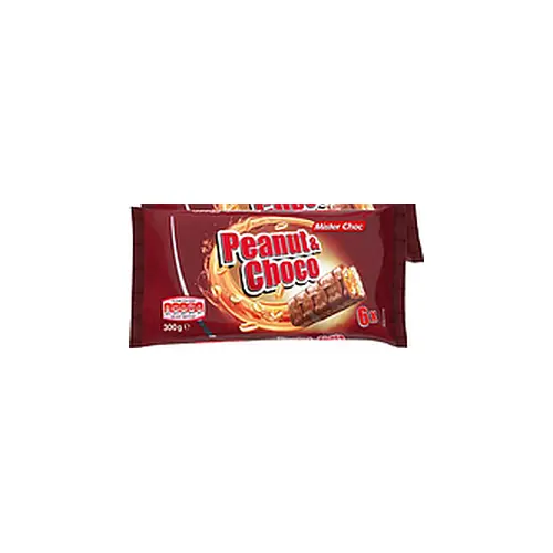 БатончикиPeanut & Choco Mister Choc 300 г (6х50г) Німеччина