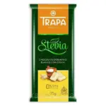 Шоколад білий без цукру і без глютену Trapa Stevia 75г Іспанія