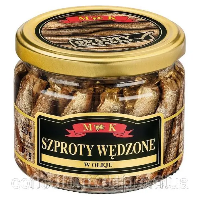 Шпроти в олії Szproty Wedzone M&K 250 г Польща