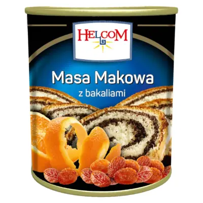Макова маса з родзинками й апельсином Helcom Польща 850г