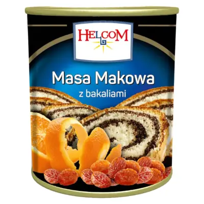 Макова маса з родзинками й апельсином Helcom Польща 850г