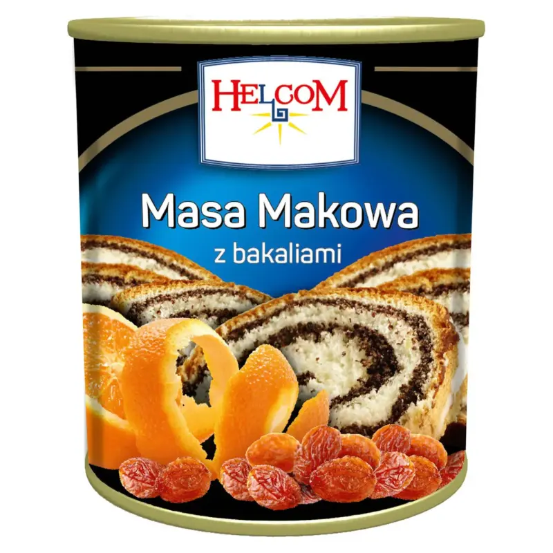 Макова маса з родзинками й апельсином Helcom Польща 850г