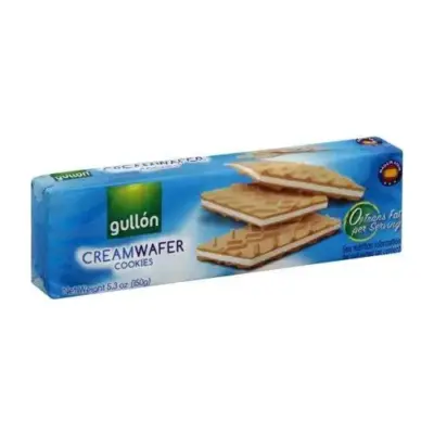 Вафлі без трансжирів з кремом Gullon 150г Іспанія