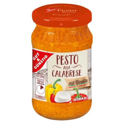 Соус Pesto alla Calabrese  GUT & GÜNSTIG 190 г Германия